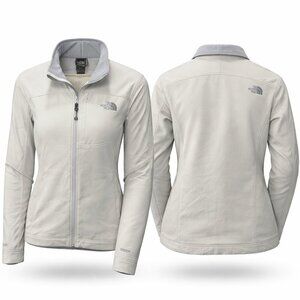 The North Face Apex Softshell Jacket | Light Gray/Cream | Zip Up | Women’s Small